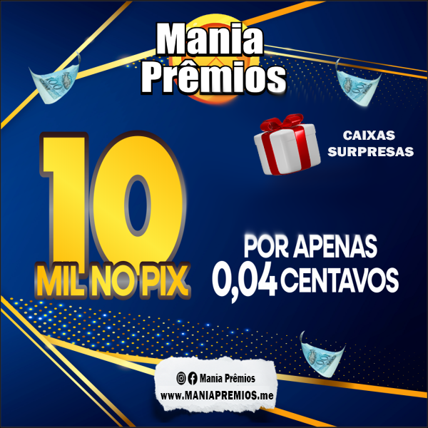 Sorteio de R$10.000 no Pix!